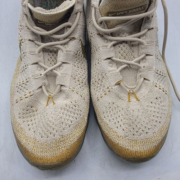 Nike Air Vapormax 2023 Flyknit Mens 12 Sanddrift Bronzine Shoes DV1678-100 - Picture 10 of 14